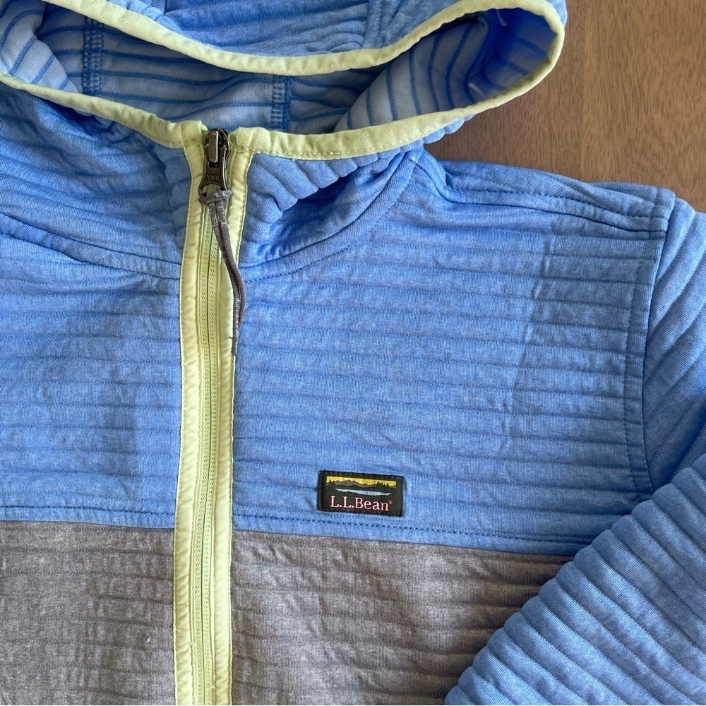 LL Bean Kids' Airlight Full-Zip Hoodie, Colorblock - Picture 2 of 9
